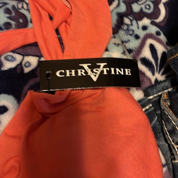 NWT Christine V Coral Maxi Dress Sz XL - Picture 7 of 7
